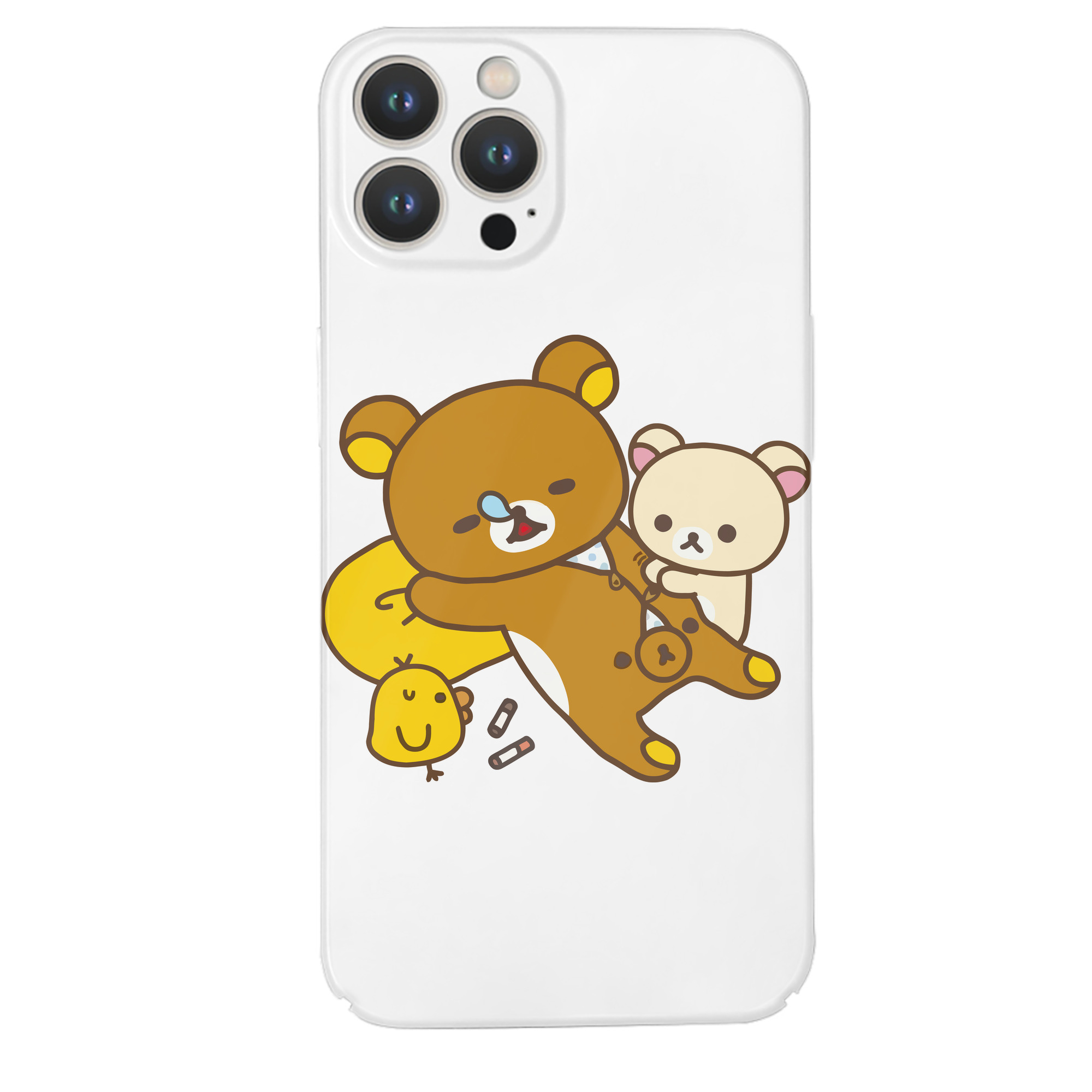 （画像用） リラックマ リラックマ キイロイトリ Rilakkuma Korilakkuma Kiiroitori 【iPhone 14シリーズ対応】ハードケース